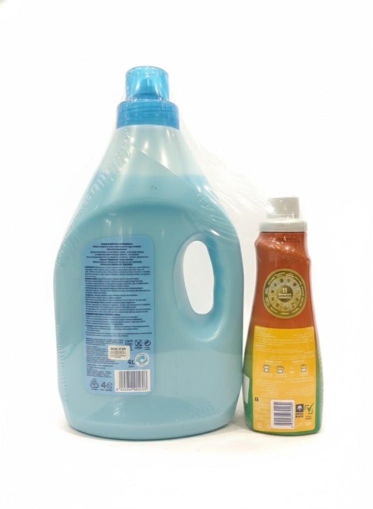 Comfort Concentrated Fabric Softener Spring Dew  Charm For Long Lasting Fragrance And Concentrated Lily Musk & Caramel 4L + 650ml - Image 2